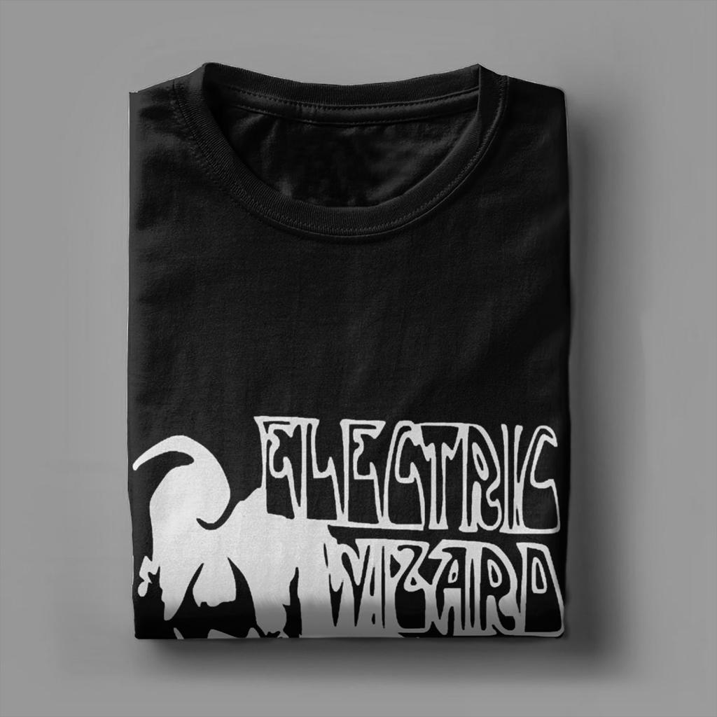 Casual T-Shirt Beach Electric Wizard Fashion T Shirts  Progressive Metal Cotton Tee Shirt Funny Design Short Sleeve Tees