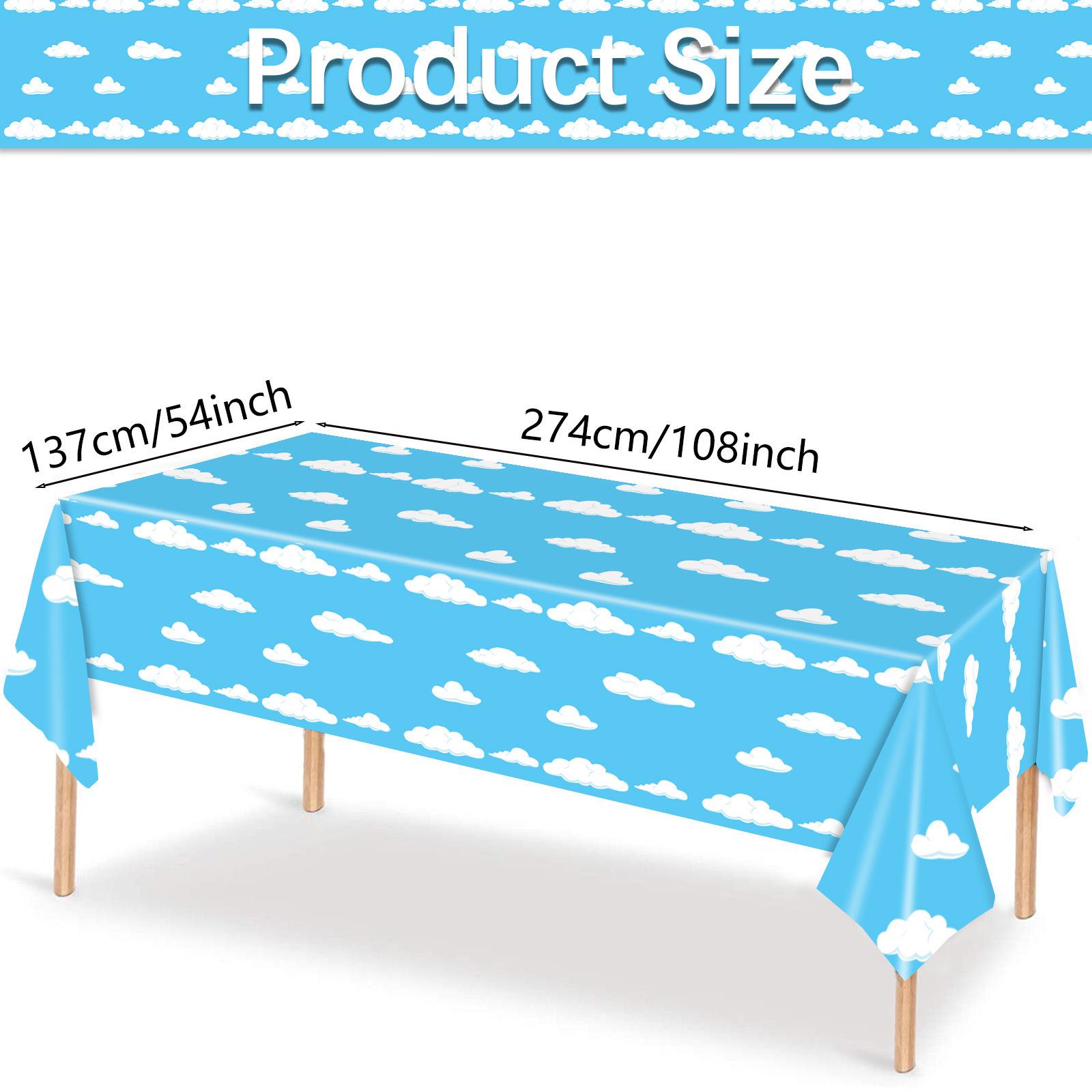 

Blue Sky Cloud Disposable Tablecloth - Party & Festival Decor