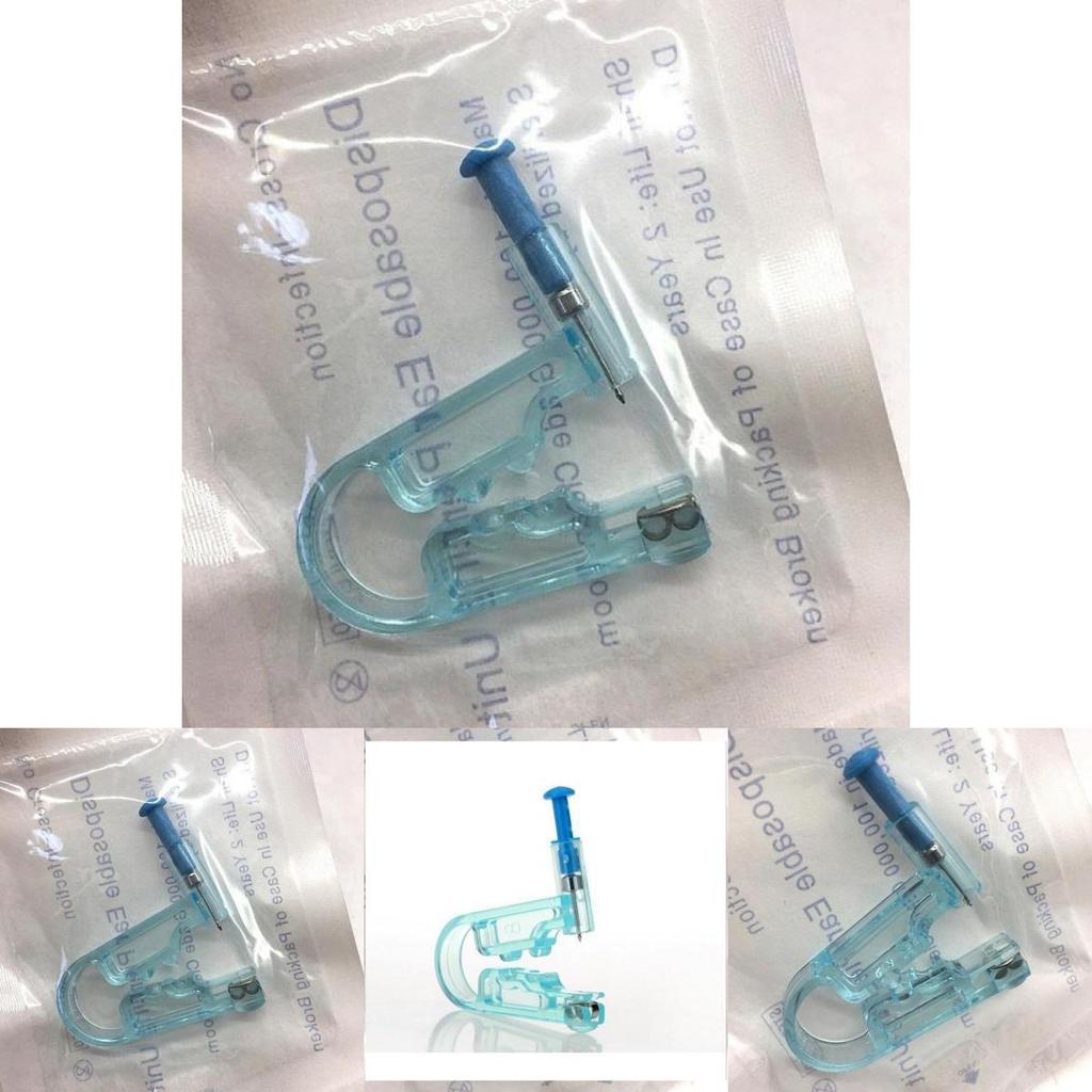 Versatile Ear Piercing Gun And Asepsis Tool Kit With Disposable Needle And Stylish Gem Stud Earring