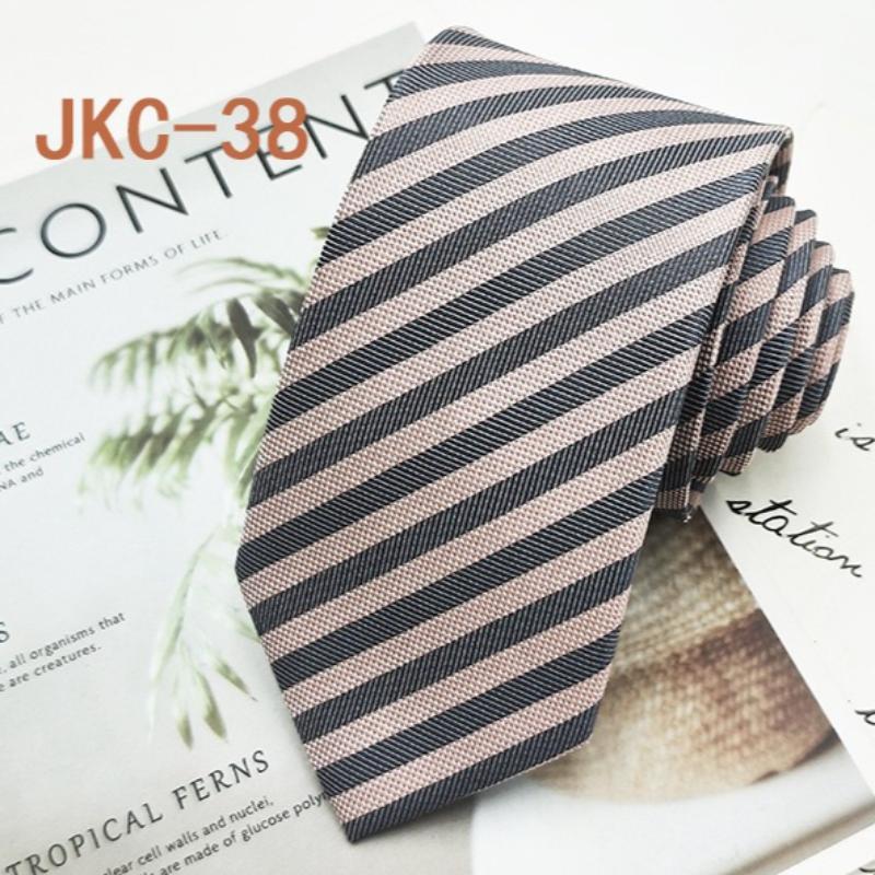 

Шкільна краватка JK для чоловіків і жінок, 7 см, ручна робота, модна та повсякденна, жакардова в смужку, універсальний аксесуар.