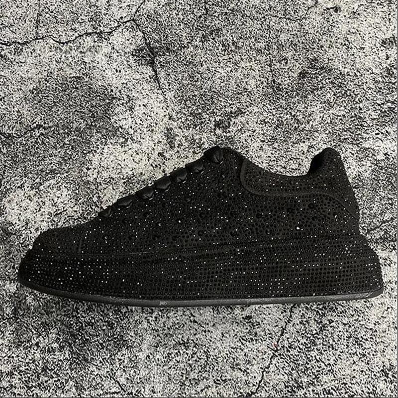 Moda Nuevo Hombre Patrón Pedrería Roja Todo Combinable Zapatos de Marca Casual Flats Mocasines Zapatillas Deportivas para Caminar Zapatos Hombre