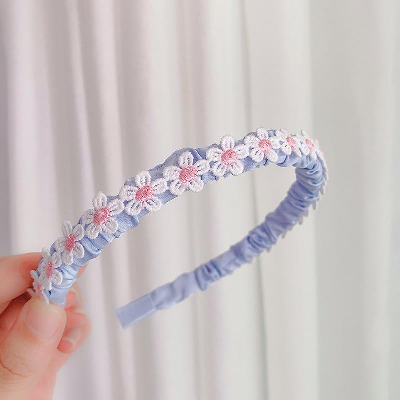 Boho Chic Daisy Girls Headbands Women Solid Embroidery Flower Hair Bands Kids Candy Chrysanthemum Headwear Hair Accessories