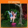 Fairy Flower Couple Garden Resin Art Decor With Swing For Collectible Gift