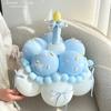 Wind-Themed Birthday Cake Balloon and Photo Prop Hat for Kids