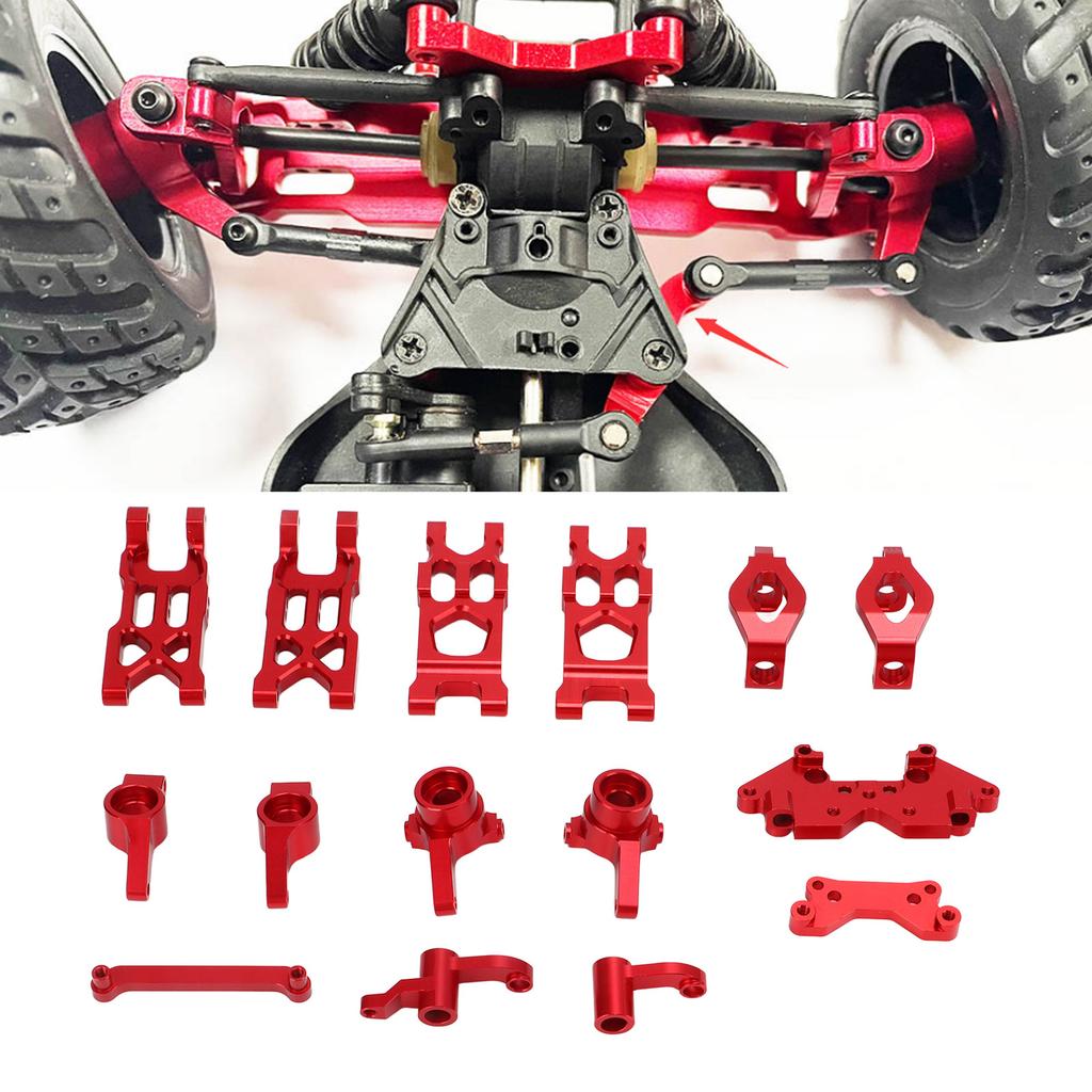 RC Car Steering Group Assembly Set Aluminum Alloy Steering Parts Set for HBX 1Celsius18 18859 18858 18857 18856 RC Car