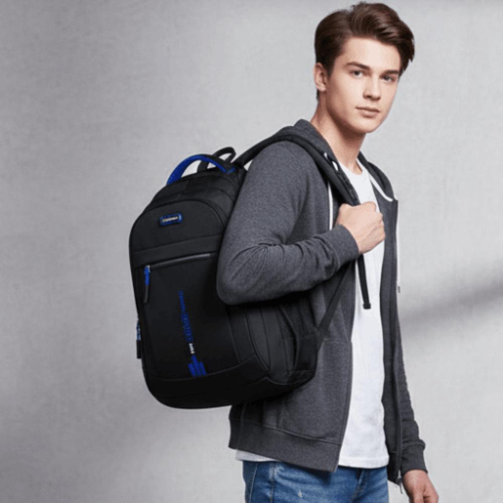 Oxford-Gewebe Große Kapazität Schultasche Kratzfestigkeit Laptop-Rucksack Tagesrucksack für Schüler Sport
