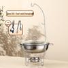 Stainless Steel Round Buffet Stove - Commercial Heated Food Warmer