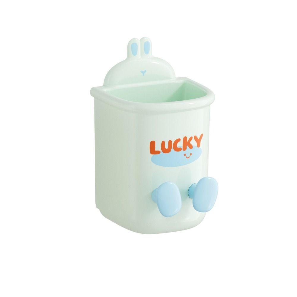 Wall Mounted Toothpaste Storage Rack Cartoon Electric Toothbrush Stand Rack  Bathroom Organizer