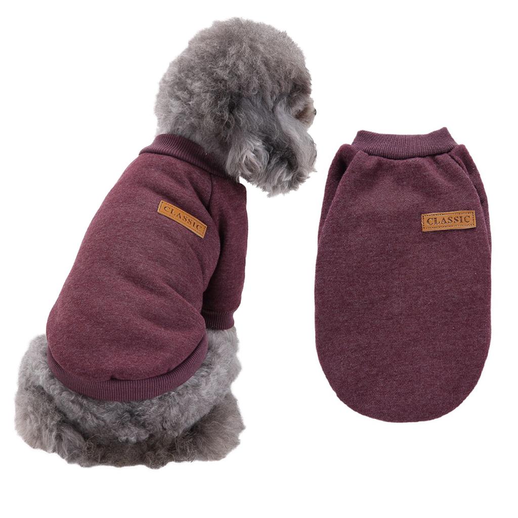 Soft Knit Pet Sweater Pullover for Small and Medium Dogs Warm Comfortable Dog Clothing with Ribbed Collar and Cuffs Suitable for Daily Wear