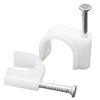 Steel Nail Round Plastic Cable Clip for Wire Management and Network Organization