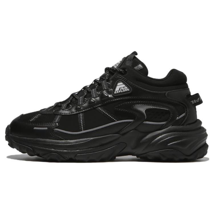 

FILA Explorer Rock Blunt Textile, Leather Low top Casual Shoes Unisex Black Korean Style 1JM01763E_001 38