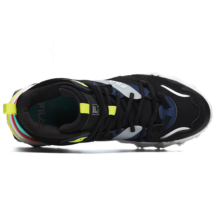 New FILA X Magic Stick Joint Series Mid Top Chunky Sneakers Men's Black F12M242123FBK