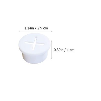 8 Pcs Washers Silicone Cable Hole Cover Desk Cord Organizer Grommet Wire Electric White Furniture