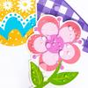 57PCS Cartoon Easter Decoration Paper Butterfly Bunny Chicken Wall Sticker Multicolor Flower Sheep