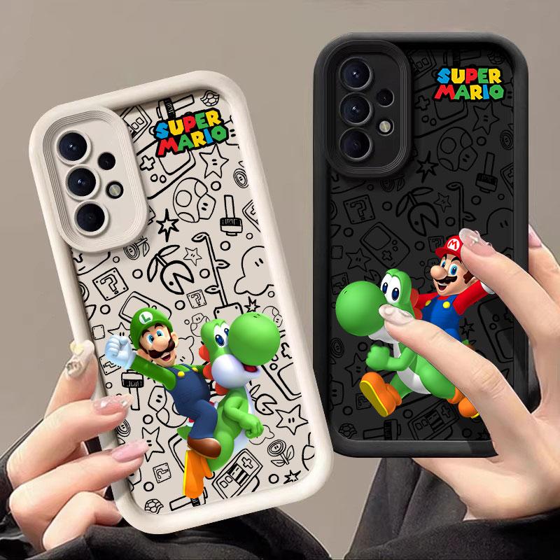 Super-Bros Case For Samsung Galaxy A55 5G Case A35 A13 A54 A53 A52 A34 A33 A32 A21S A14 A23 A24 A12 A51 A71 Phone Cover M-Marios