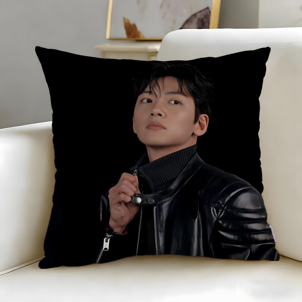 popular actor Ji Chang Wook Cushion Cover Soft & Easy-Wash Pillow Case – Versatile for Couch, Bed, Travel and Office