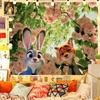 Zootopia Judnicks tessuto da appendere intorno a arazzi anime camera da letto Tessuto per arazzi decorazione murale arazzi