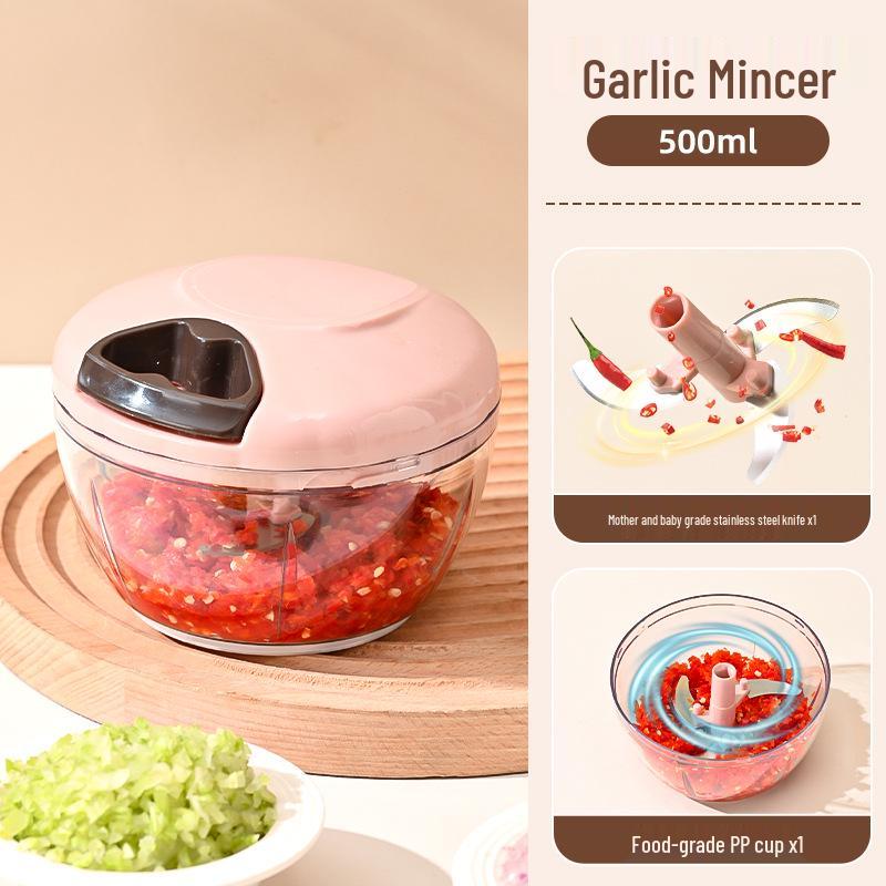 Multifunctional Manual Vegetable Cutter & Garlic Mincer