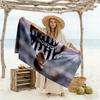 Football Player Action Beach Towel High Absorbency & Quick-Dry Comfortable Lightweight Suitable for Swimming, Gym, Camping, Yoga Vacation