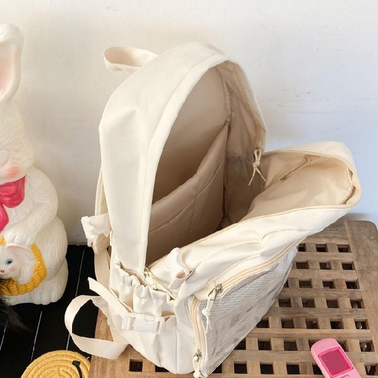 Student School Backpack Large Capacity Backpack Travel Backpack Clear Backpack Japanese Styles Backpack