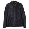 nano universe 668-9213001 Black Lamb Leather Single Rider's Jacket Jacket M blackUsed
