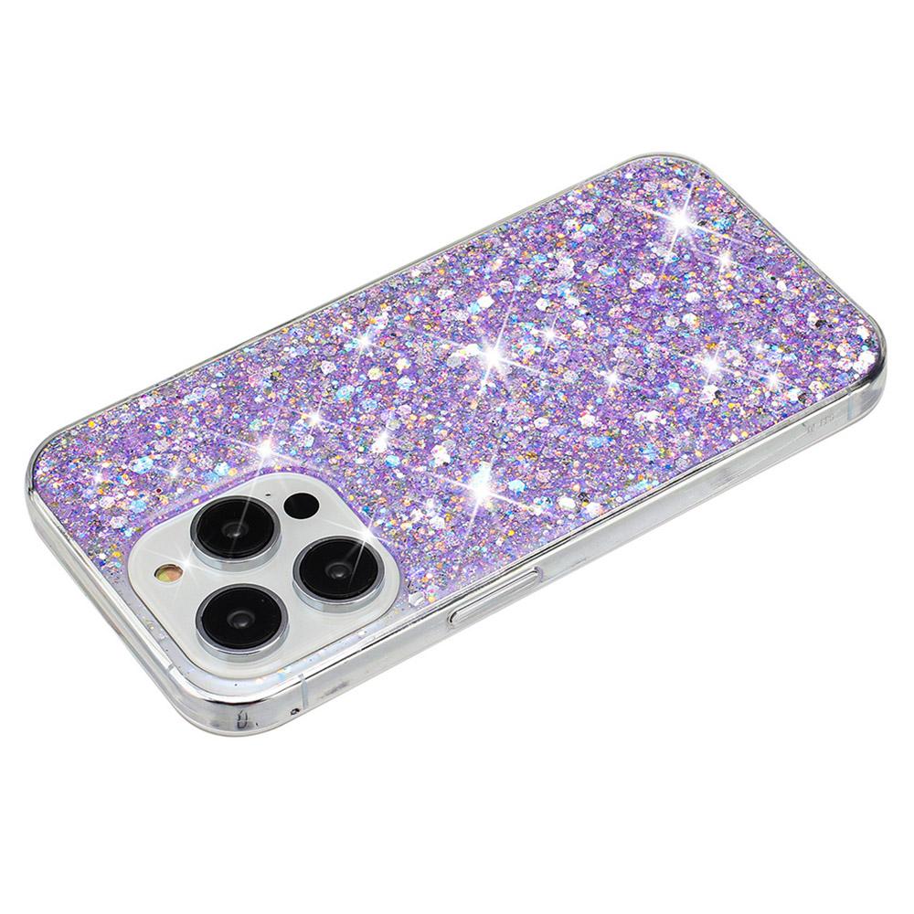 For iPhone 13 Pro 6.1 Inch Case Stylish Epoxy Glittery Anti-drop TPU Phone Cover