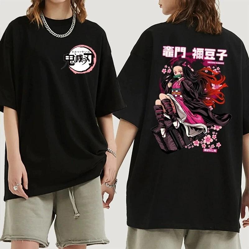 

Demon Slayer Kamado Nezuko Anime Manga T-Shirt Tee Costumes Cotton Cotton XL