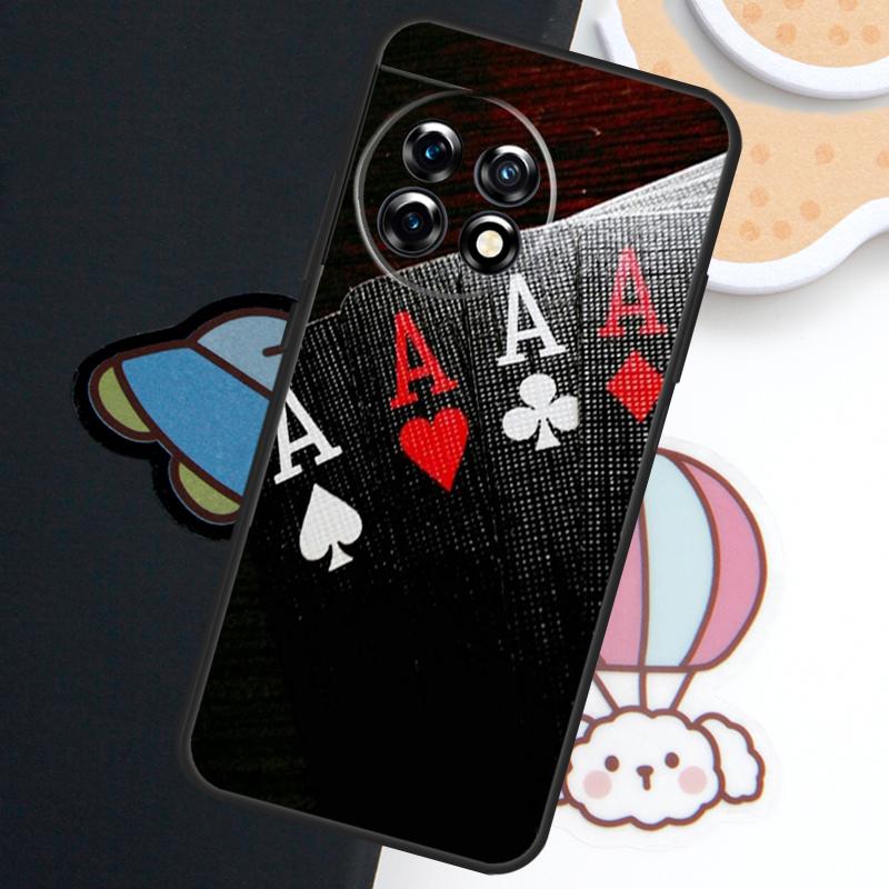 Poker Casino Art Pattern Case For OnePlus Nord N30 N20 CE 5 3 4 Lite OnePlus 15 13 12 11 9 8 10 Pro 10T 13R 15R Cover