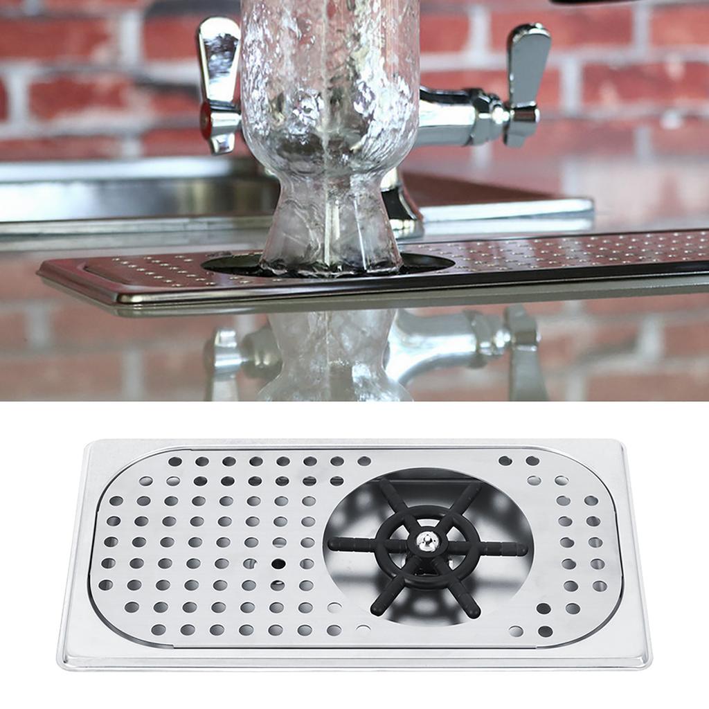 201 Stainless Steel Milk Tea Cup Washer Cleaner Glass Rinser G1/2in Cup Cleaner Stainless Steel Cup Cleaner 114mm Diameter