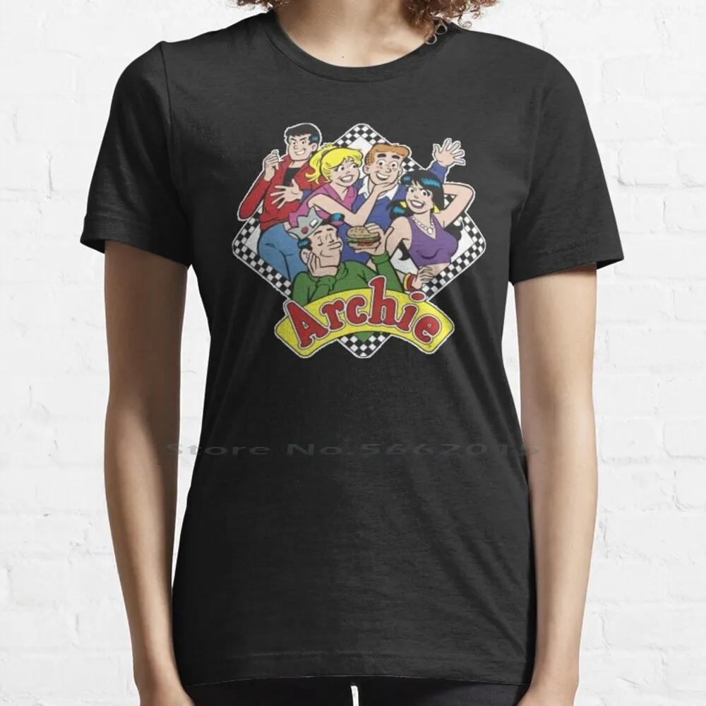 The Archies T Shirt 100% Cotton Archie Veronica Jughead Richie Classic Cartoon Comics Short Long Sleeve Tee Top