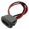 Waterproof IP67 Type-C Female Port with Cable and Solder Wire for Desk Lamp Projection