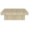  Coffee Table, Sonoma Oak, 90x90x28 Cm, Wood-based Material