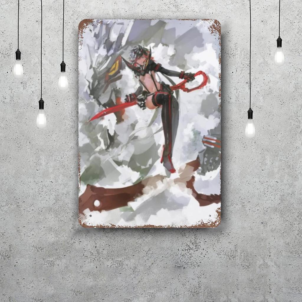 ryuko matoi Retro Vintage Tin Sign Poster Decorative Plaque Metal Plate Wall Decor