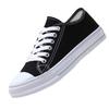 Frühlings- und Sommer-Canvas-Schuhe lässige kleine schwarze Schuhe Damenschuhe Koreanische Version Trend flache Grundplatte Schuhe Damenschuhe