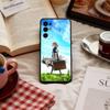Aesthetic Violet E-Evergarden   Phone Case For Samsung S 25,24,23,22,30,21,10,9,Ultra,Plus,Lite,FE,4,5 G Soft Black Case