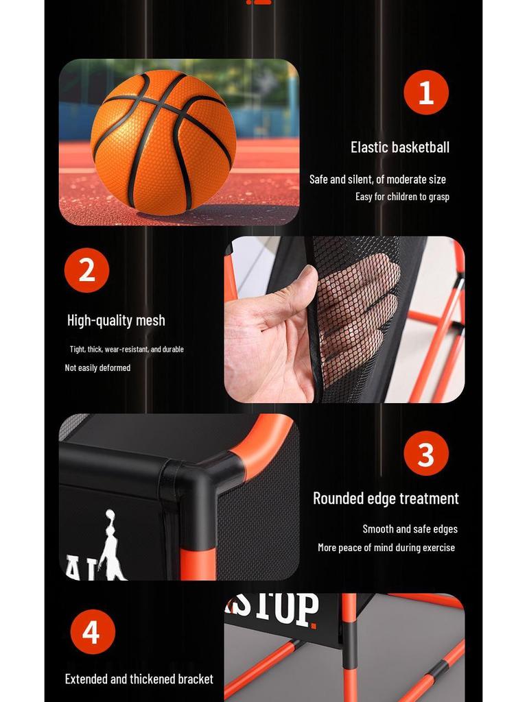 Children's Portable Indoor Basketball Hoop and Shooting Game Toy