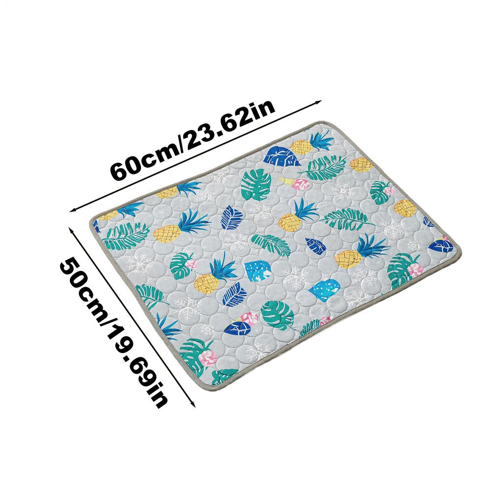 Summer Pet ice silk mat Dog Cooling Mat Foldable Pet Dog Bed Blanket Breathable heat-relief pet mat Large dog Pet supplies