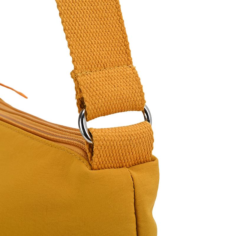 Nylon Crossbody Bag Women's Lightweight Commuter Shoulder Bag Multi-compartment Small Square Bag