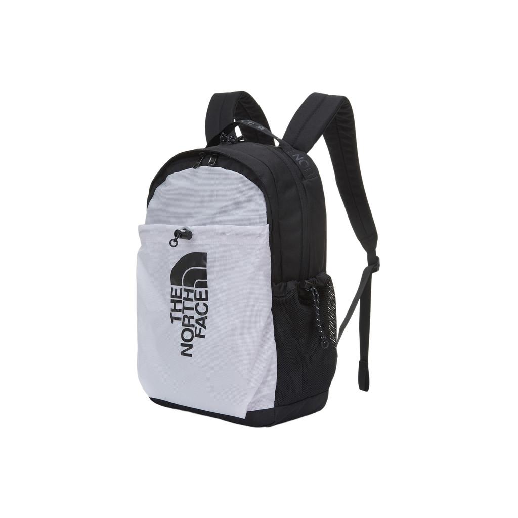 The North Face Trendiger Color Block Reißverschluss Große Kapazität Polyester Nylon Rucksack Unisex Rucksack Schwarz Weiß NM2DN70C