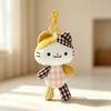 Cat Plush Toy Keychain With Polyester Fiber For Kids And Gift Souvenir