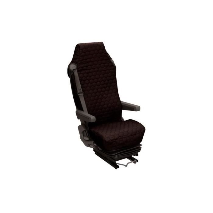 Housse universelle HTC EQUIPEMENTS pour siège de camion en coton matelassé noir 80% coton et 20% polyester