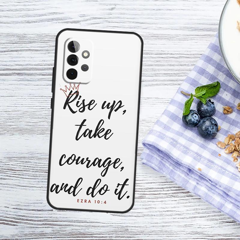 Bible Verse Faith Jesus cross Case For Samsung Galaxy A52 A53 A16 A26 A36 A56 A55 A35 A15 A32 A12 A33 A13 A14 A34 A54 A17