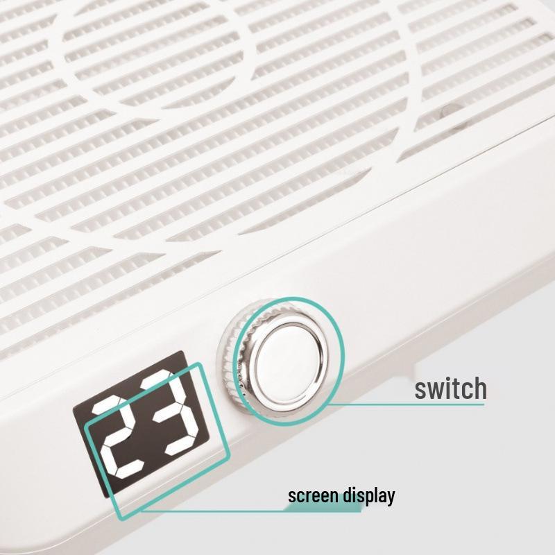 High Suction Silent Nail Dust Collector - Dustproof Tool for Nail Salons