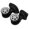 1pair Luggage Wheel Spare Part Black 360 Degree Trunk Wheels Universal Suitcase Castor for Trolley Luggage