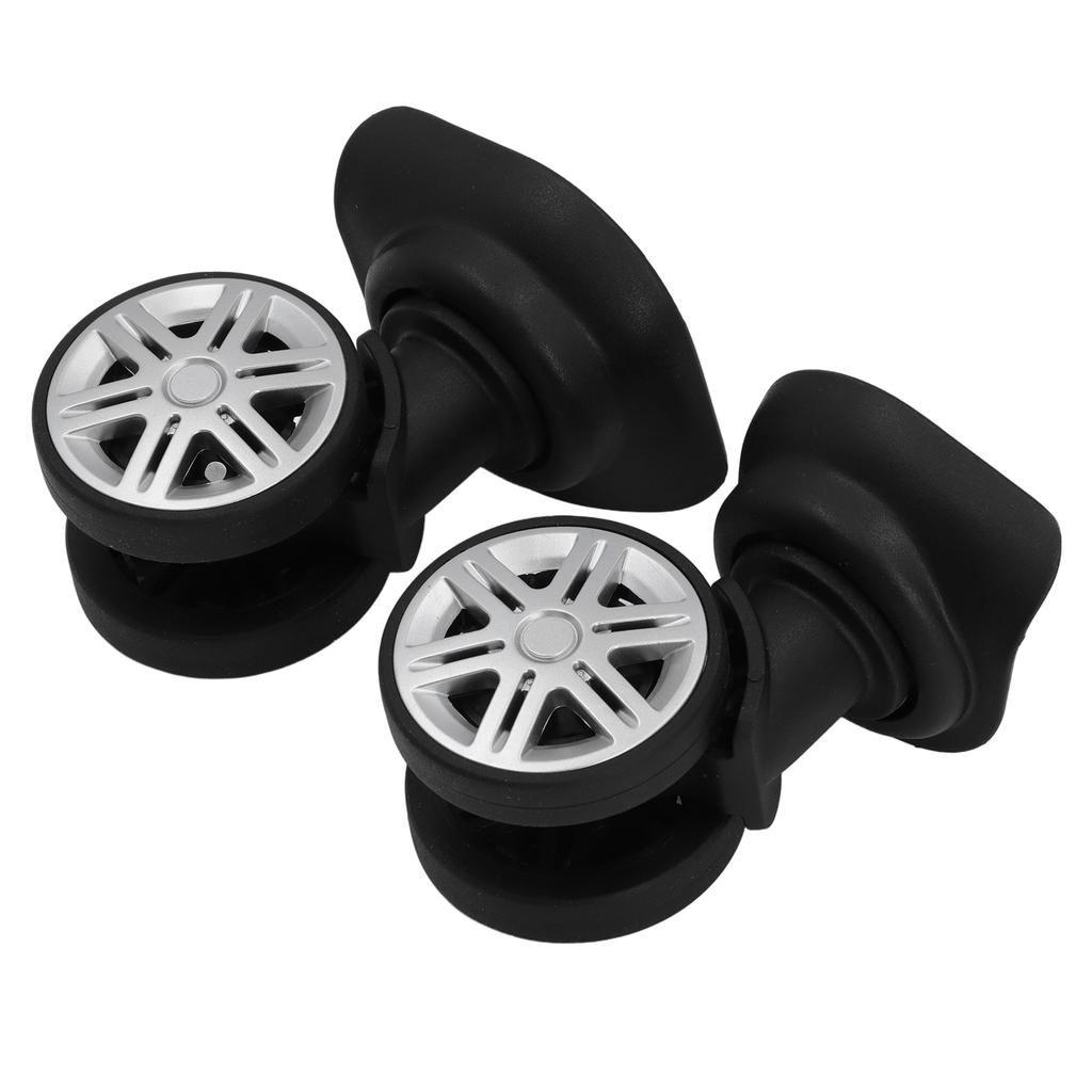 1pair Luggage Wheel Spare Part Black 360 Degree Trunk Wheels Universal Suitcase Castor for Trolley Luggage