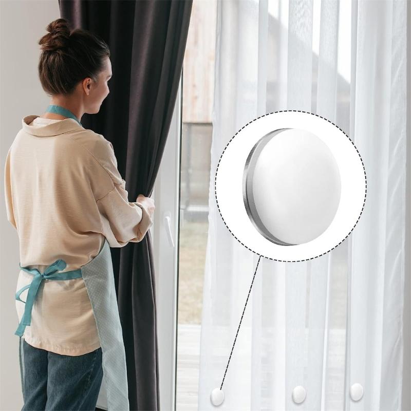 12-Pieces/lot Reliable Magnetic Curtain Holders Waterproof Curtain Magnet Shower Drapery Counterweights for Bathroom