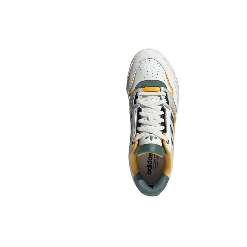 adidas Originals Drop Step 2.0 Low Leather Comfortable Versatile Durable Low-Top Skate Shoes Unisex Sneakers White Green IG1907