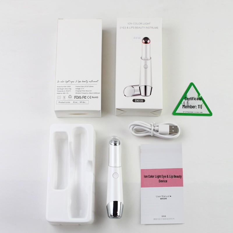 Cross-Border Electric Eye Massager: Color Light, Vibration, Heating, Eye Cream Enhancer - Reduces Fine Lines