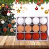 12Pcs 2.4 Inch Christmas Balls Christmas Tree Ornaments Shatterproof Velvet Christmas Tree Decoration Ornaments Home Party Decor
