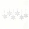 Christmas Decorations - Transparent Snowflake Pieces for Christmas Tree Ornaments - Winter Festival - Christmas Transparent Snowflake Ornaments